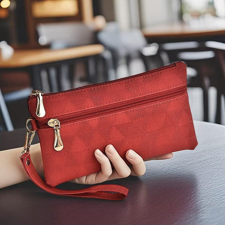 Dames Clutch Modern Design Met Ritssluiting 5