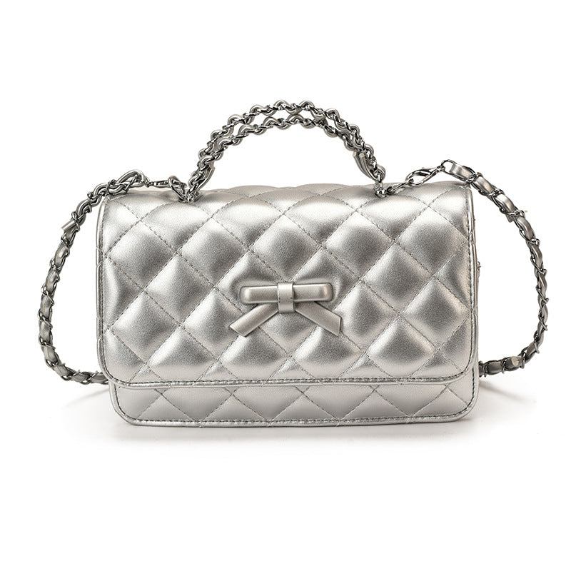 Dames Crossbody Tas Gewatteerd Met Strikdetail Moderne Stijl 3