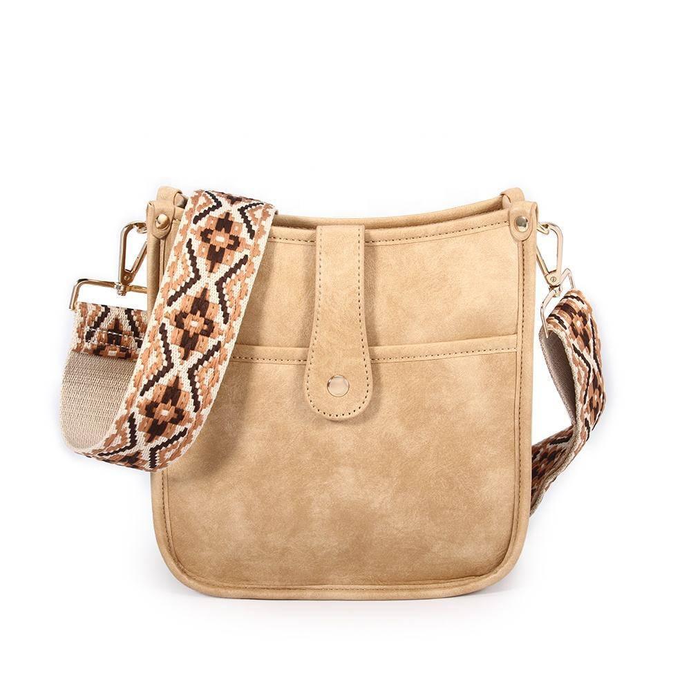 Dames Crossbody Tas Vegan Leer Gitaarriem Stijlvol en Functioneel 0