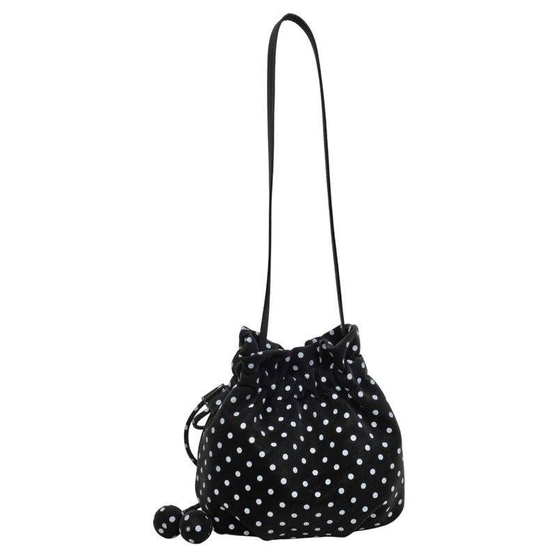 Dames Crossbodytas Met Stippen En Trekkoord 6