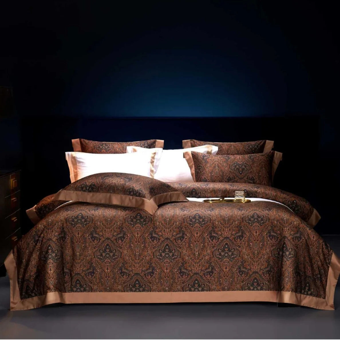 Dames Dekbedovertrekset Jacquard Paisley Design 0
