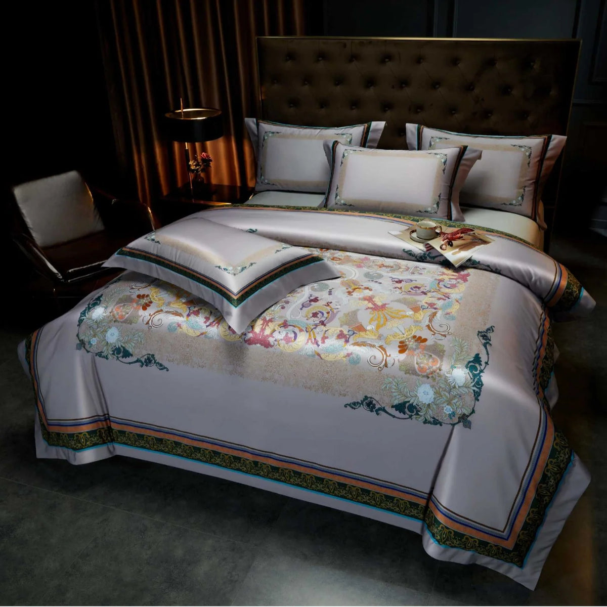 Dames Dekbedovertrekset Jacquard Paisley Design 11