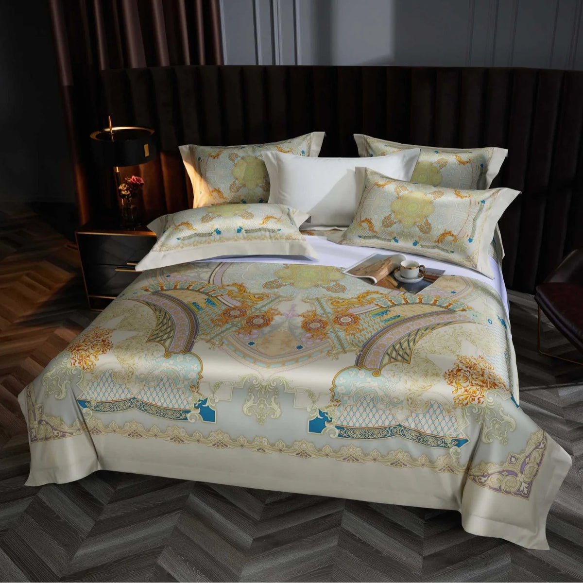 Dames Dekbedovertrekset Jacquard Paisley Design 13