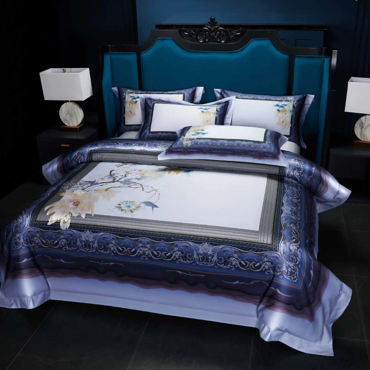 Dames Dekbedovertrekset Jacquard Paisley Design 14
