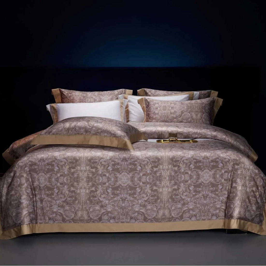 Dames Dekbedovertrekset Jacquard Paisley Design 15