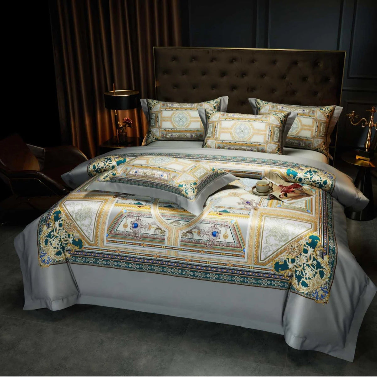 Dames Dekbedovertrekset Jacquard Paisley Design 18