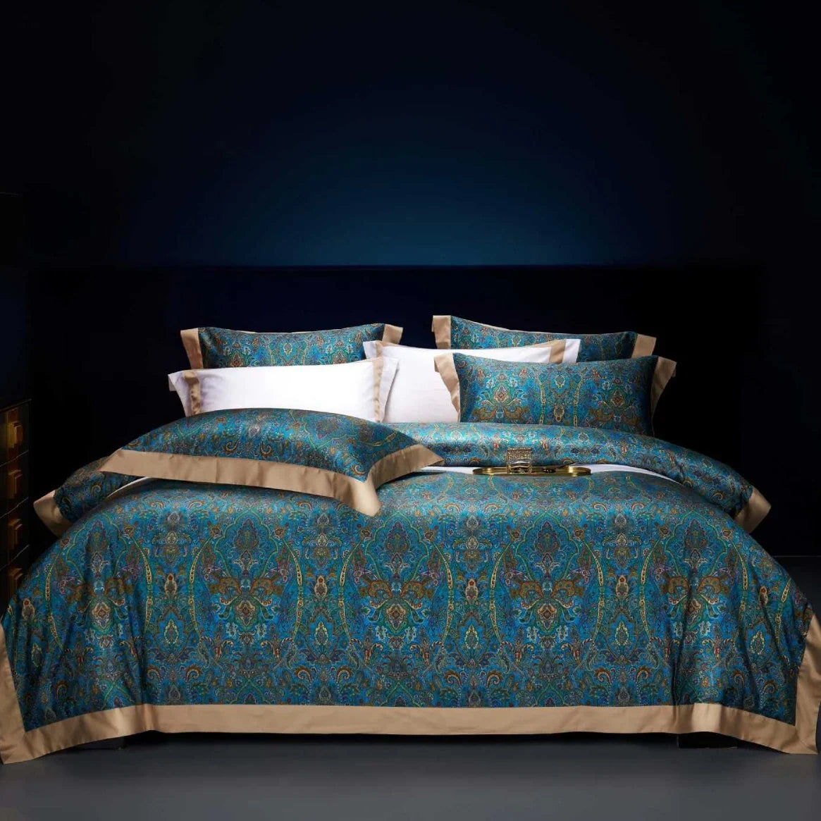 Dames Dekbedovertrekset Jacquard Paisley Design 19