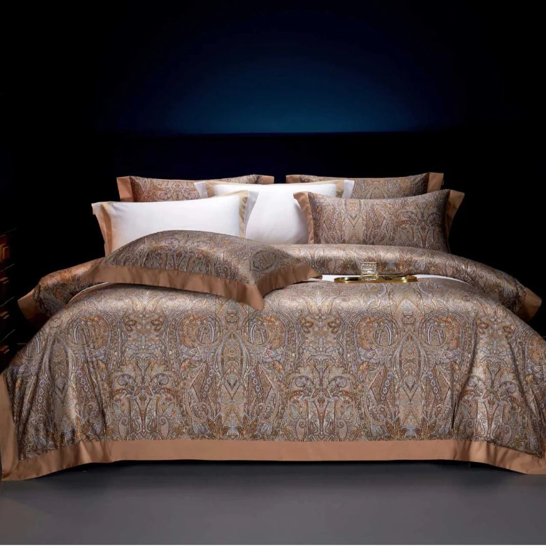 Dames Dekbedovertrekset Jacquard Paisley Design 20