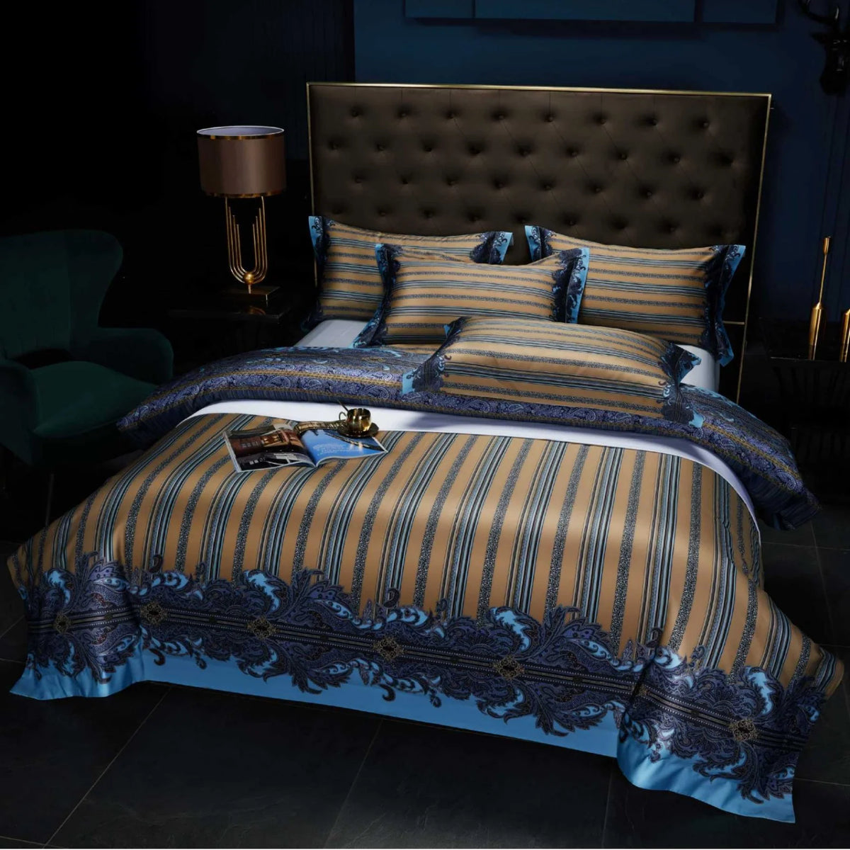 Dames Dekbedovertrekset Jacquard Paisley Design 26