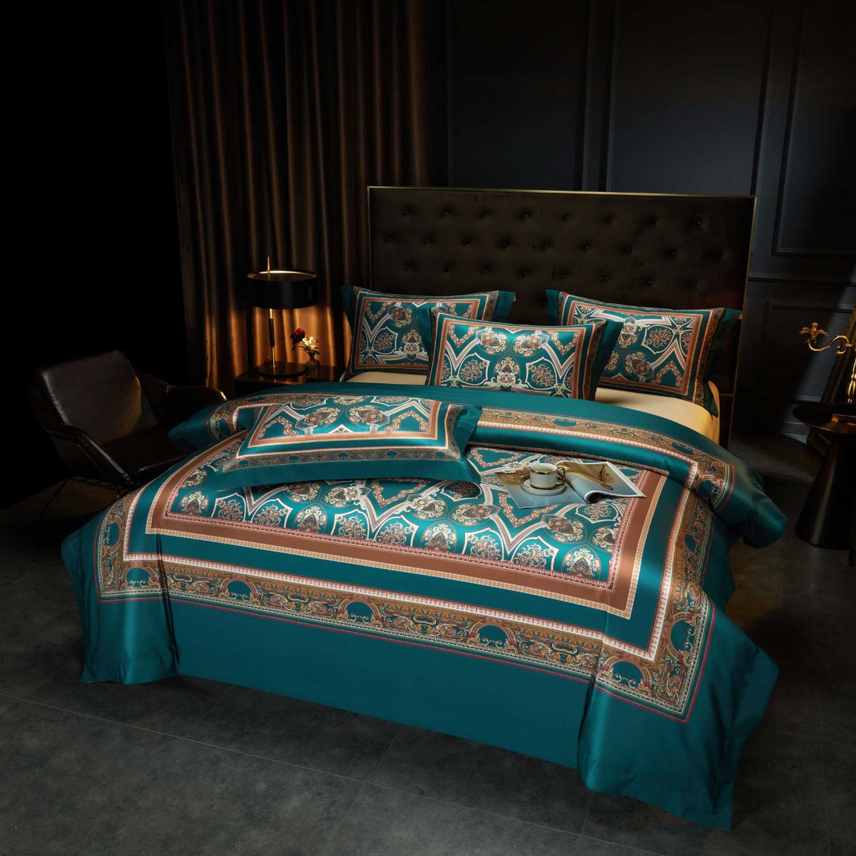 Dames Dekbedovertrekset Jacquard Paisley Design 27