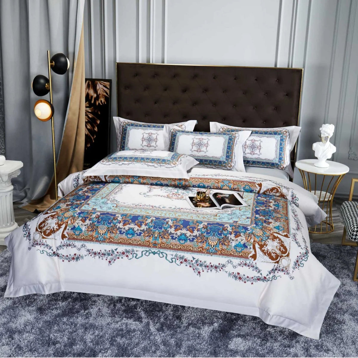 Dames Dekbedovertrekset Jacquard Paisley Design 4