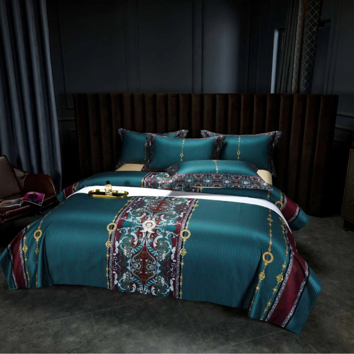 Dames Dekbedovertrekset Jacquard Paisley Design 6