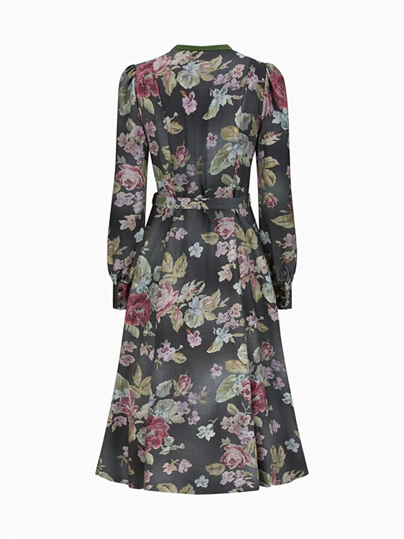 Dames Dirndljurk Vintage Stijl met Bloemmotief 6