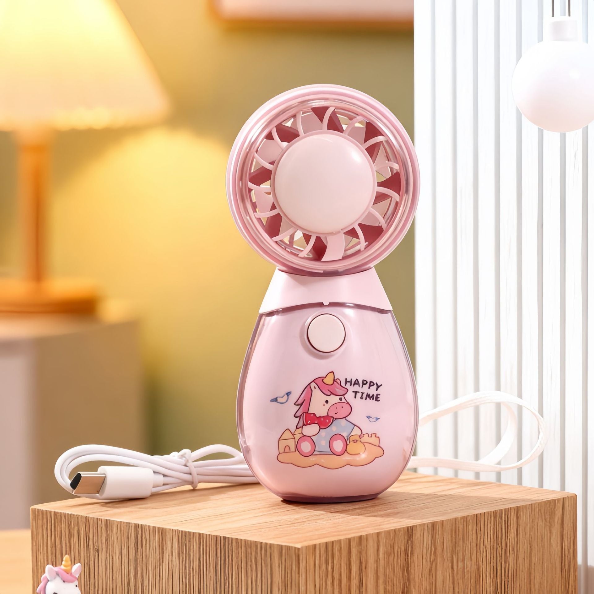 Dames Draagbare Handventilator Speels Ontwerp voor Zomerse Activiteiten 13