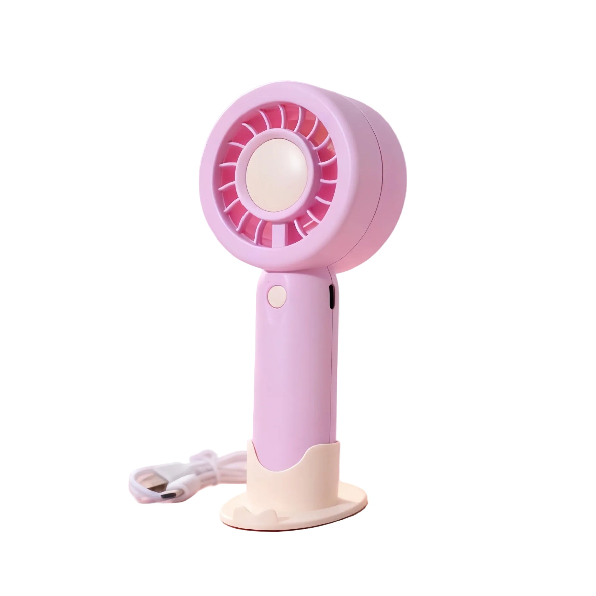 Dames Draagbare Handventilator USB Ergonomisch Ontwerp Met Meerdere Snelheden 0