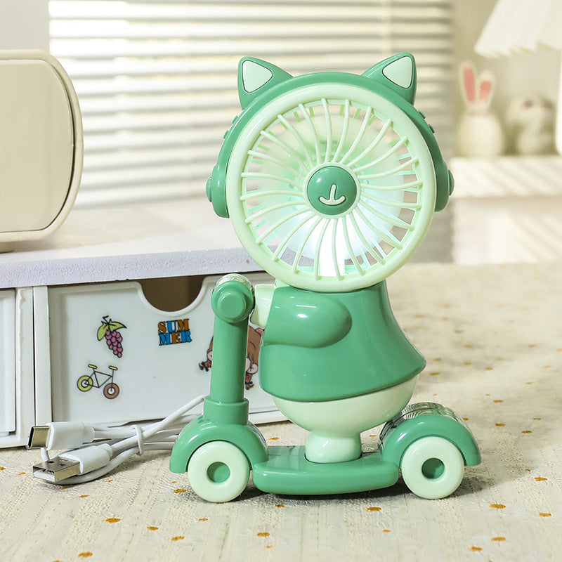 Dames Draagbare Handventilator met Creatief Dierenontwerp 6