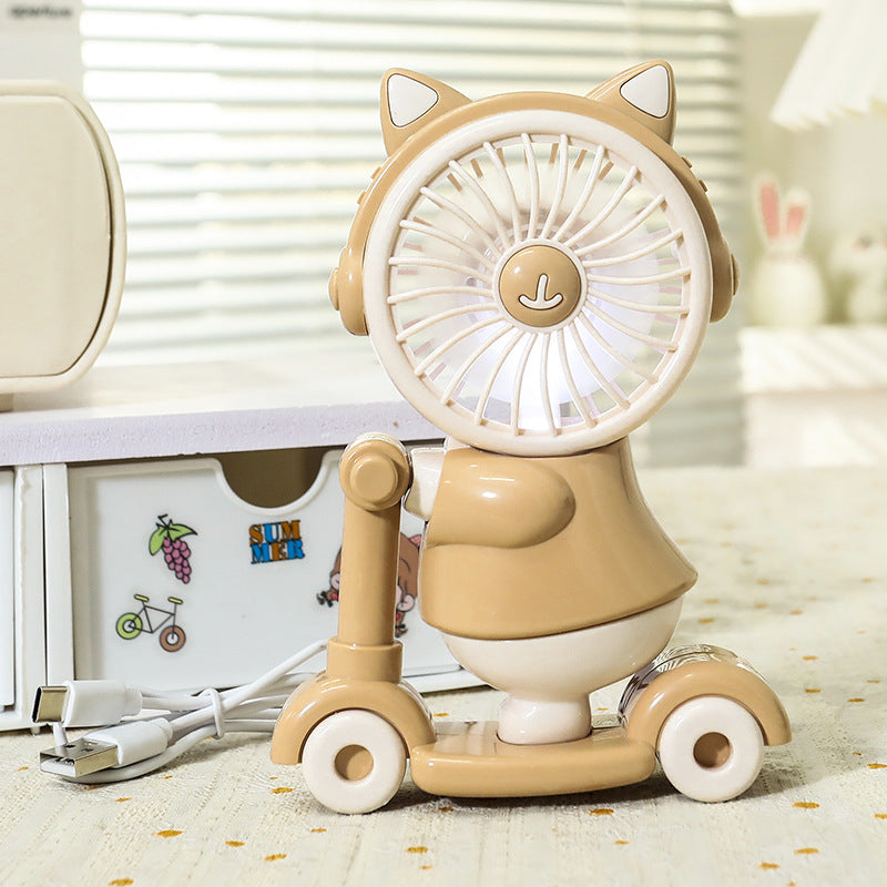 Dames Draagbare Handventilator met Creatief Dierenontwerp 7