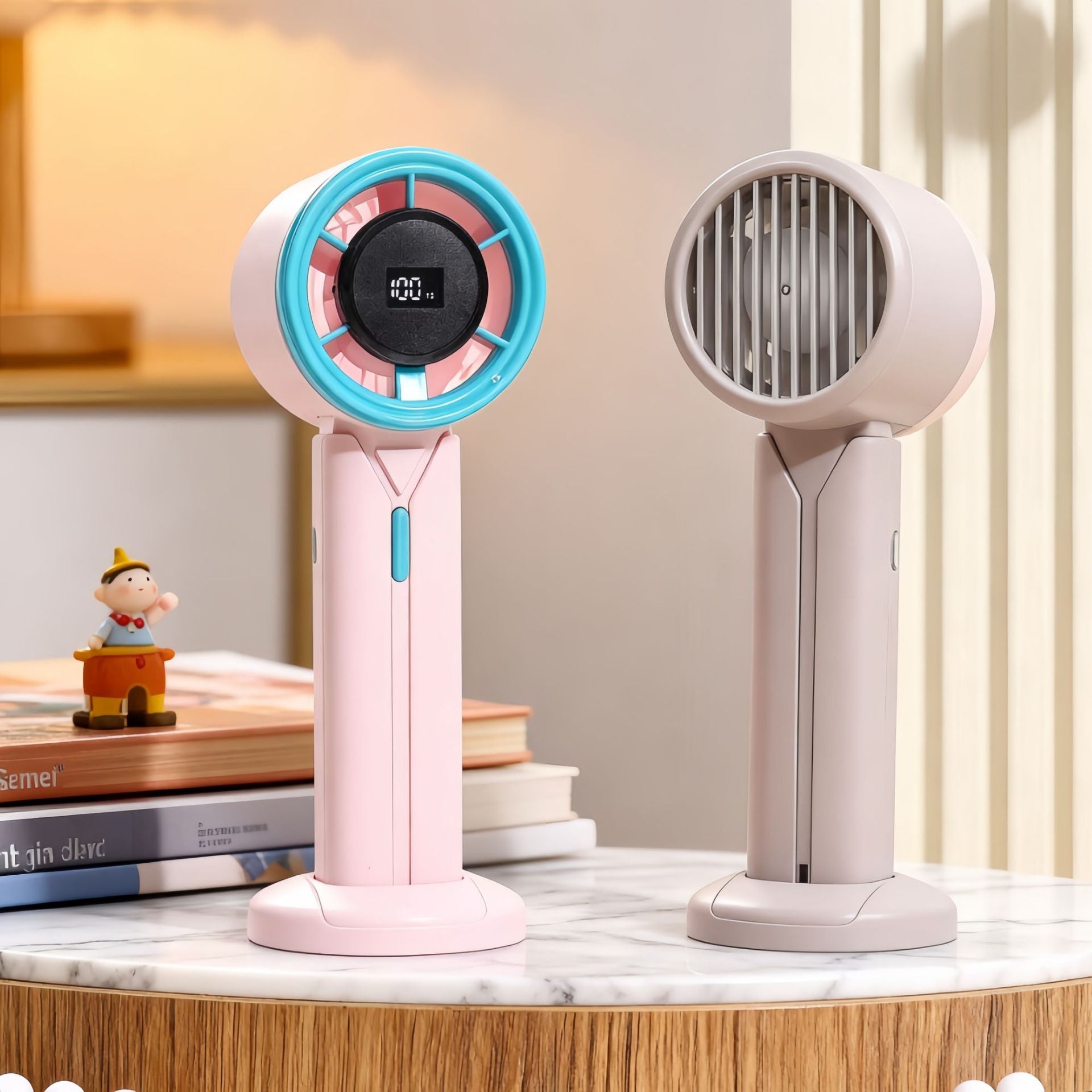 Dames Draagbare Handventilator met LCD-display 3