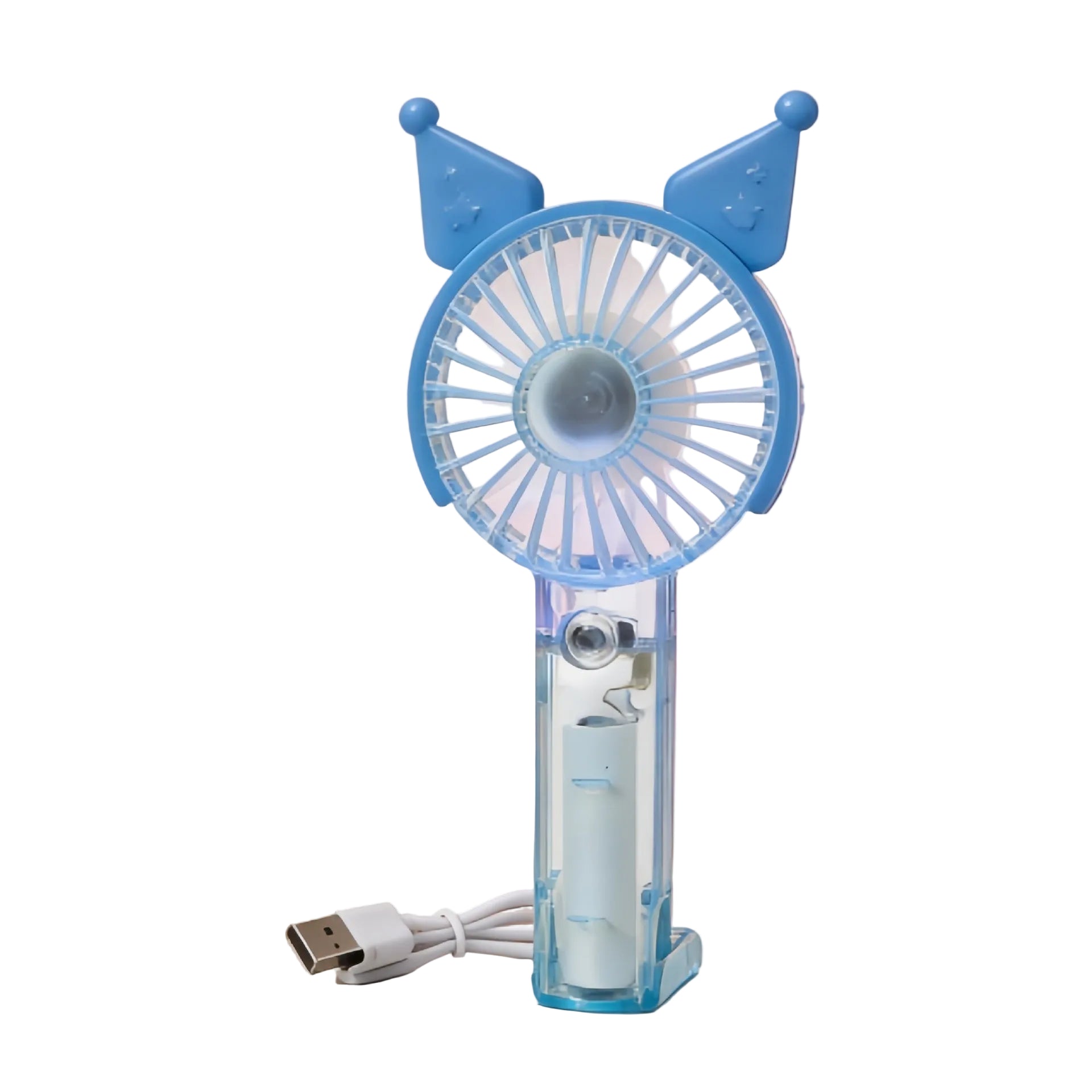 Dames Draagbare Handventilator met LED Verlichting en Sproeifunctie 0