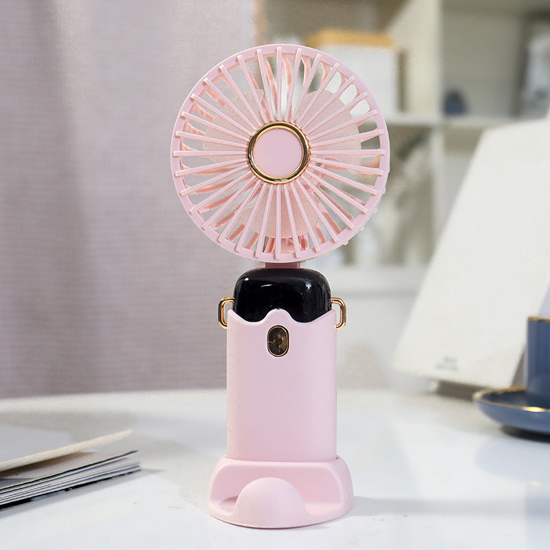 Dames Draagbare Handventilator met Sprayfunctie en USB-oplaadbaarheid 6