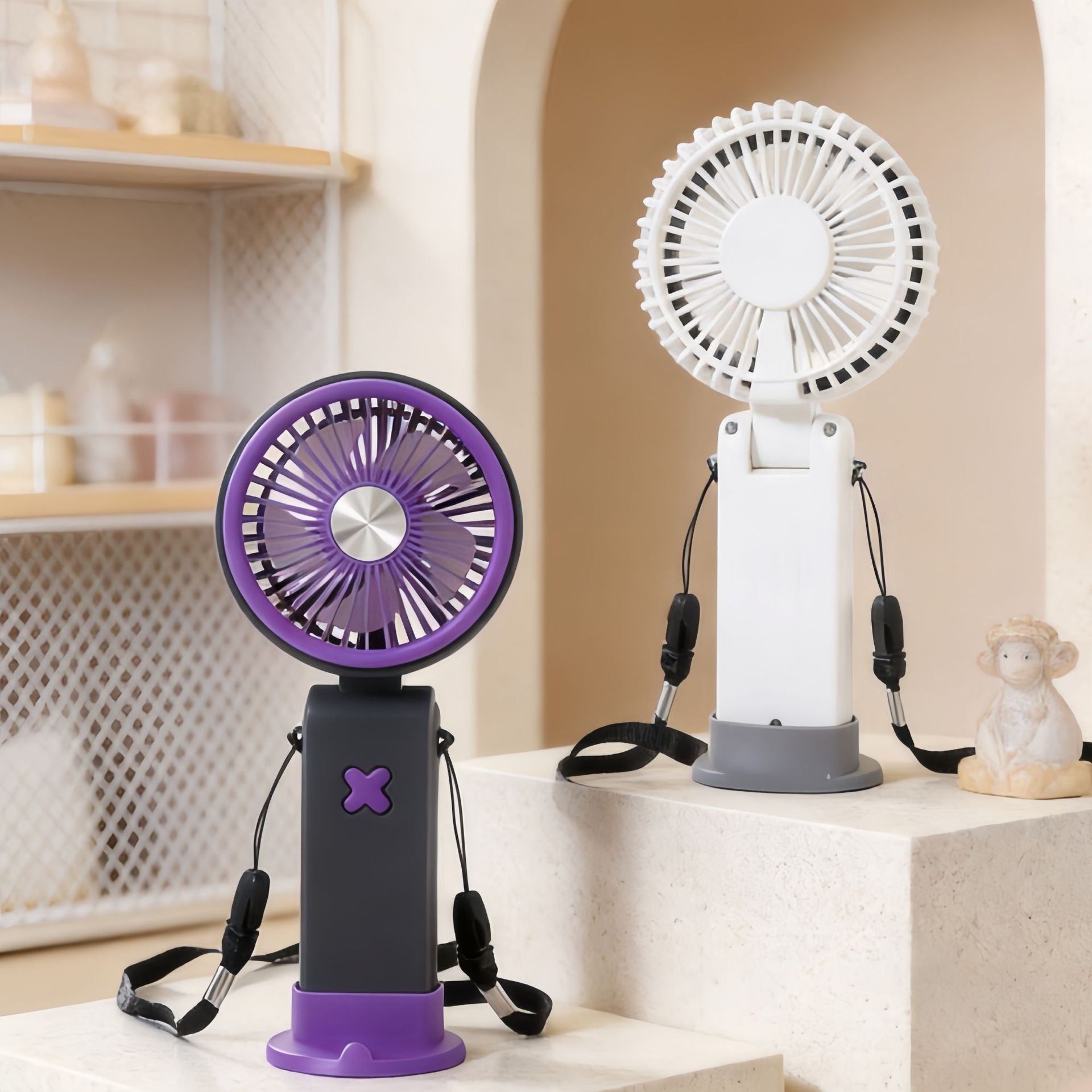 Dames Draagbare Handventilator met USB Aansluiting 2