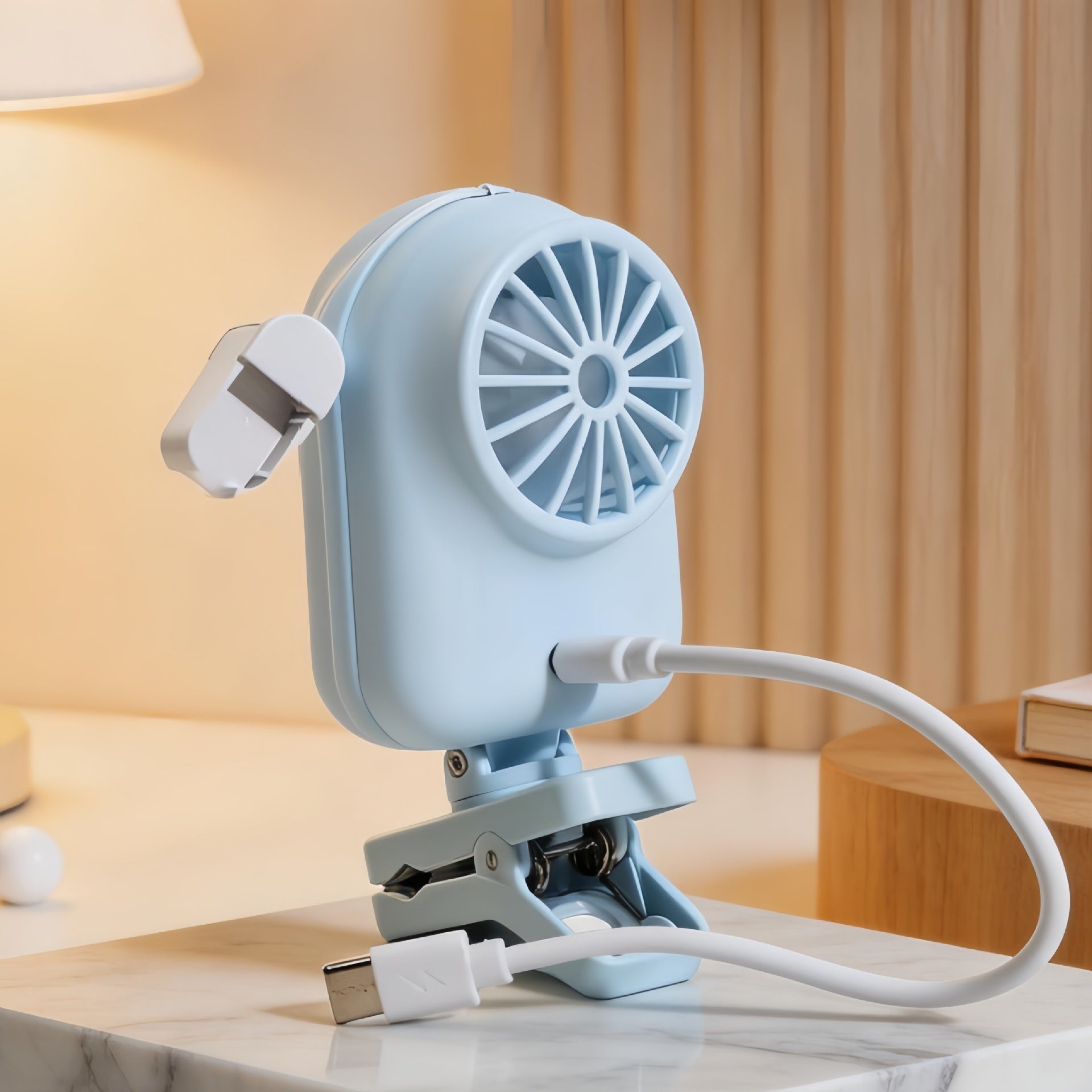 Dames Draagbare Mini Luchtkoeler Met Digitaal Display 3