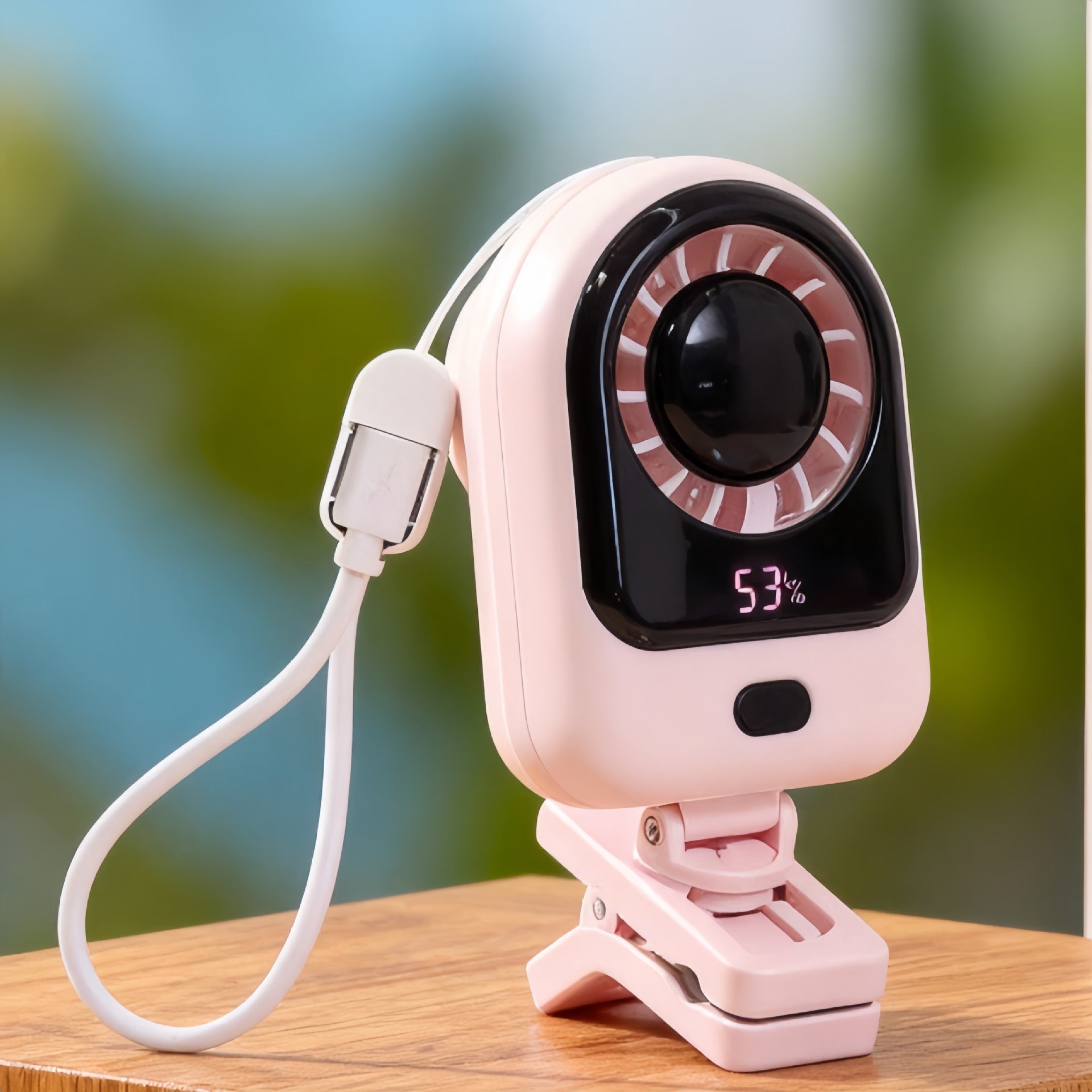 Dames Draagbare Mini Luchtkoeler Met Digitaal Display 5