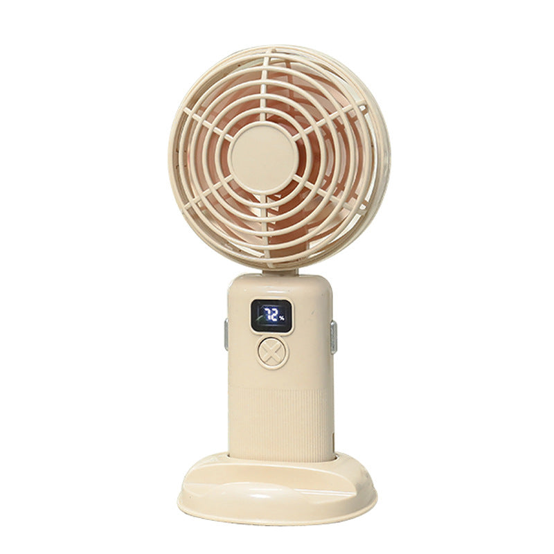 Dames Draagbare Mini USB Ventilator met LCD Scherm 5