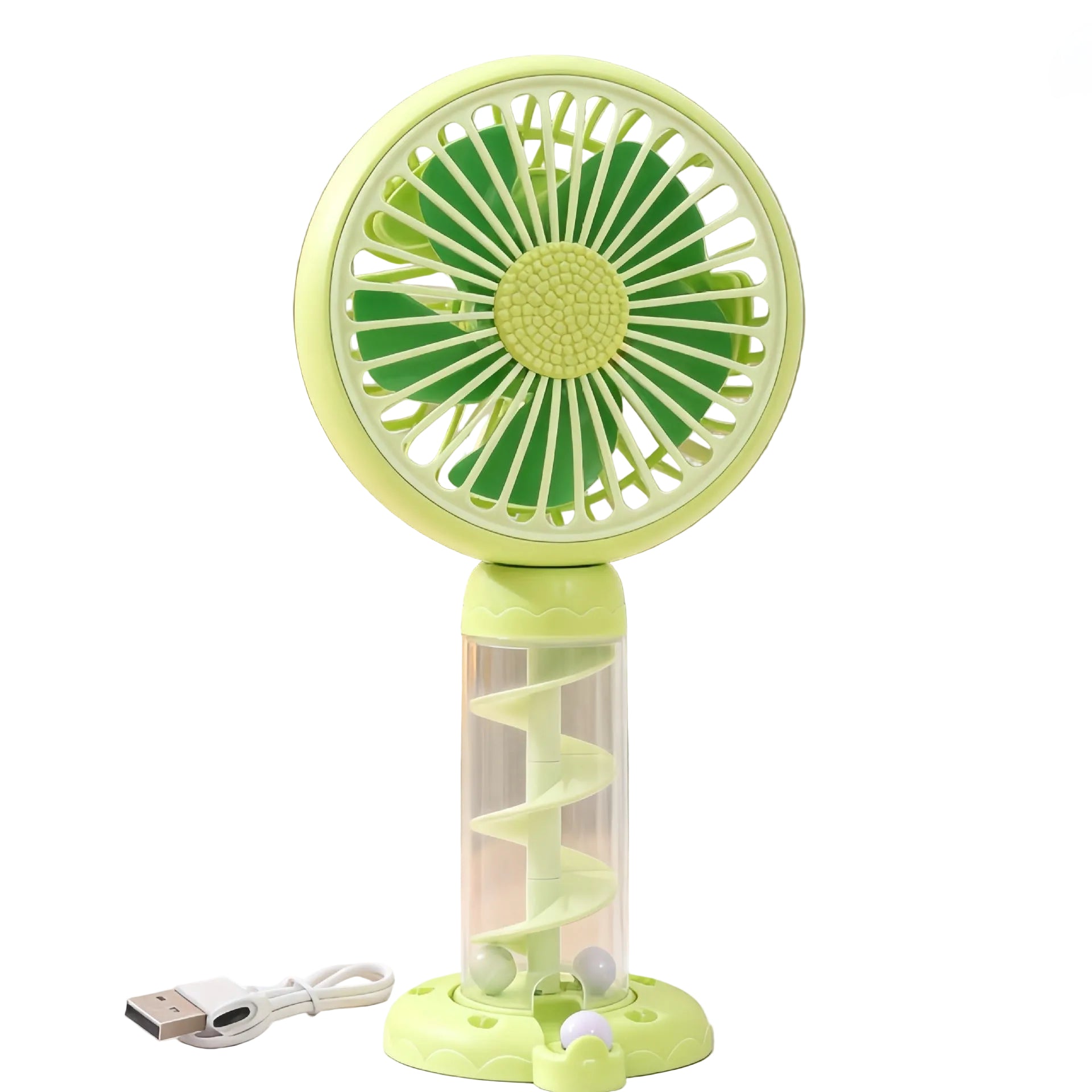 Dames Draagbare Mini Ventilator Spiraalvormig Ontwerp 0