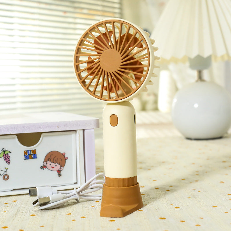 Dames Draagbare Miniventilator met USB-oplaadfunctie 0