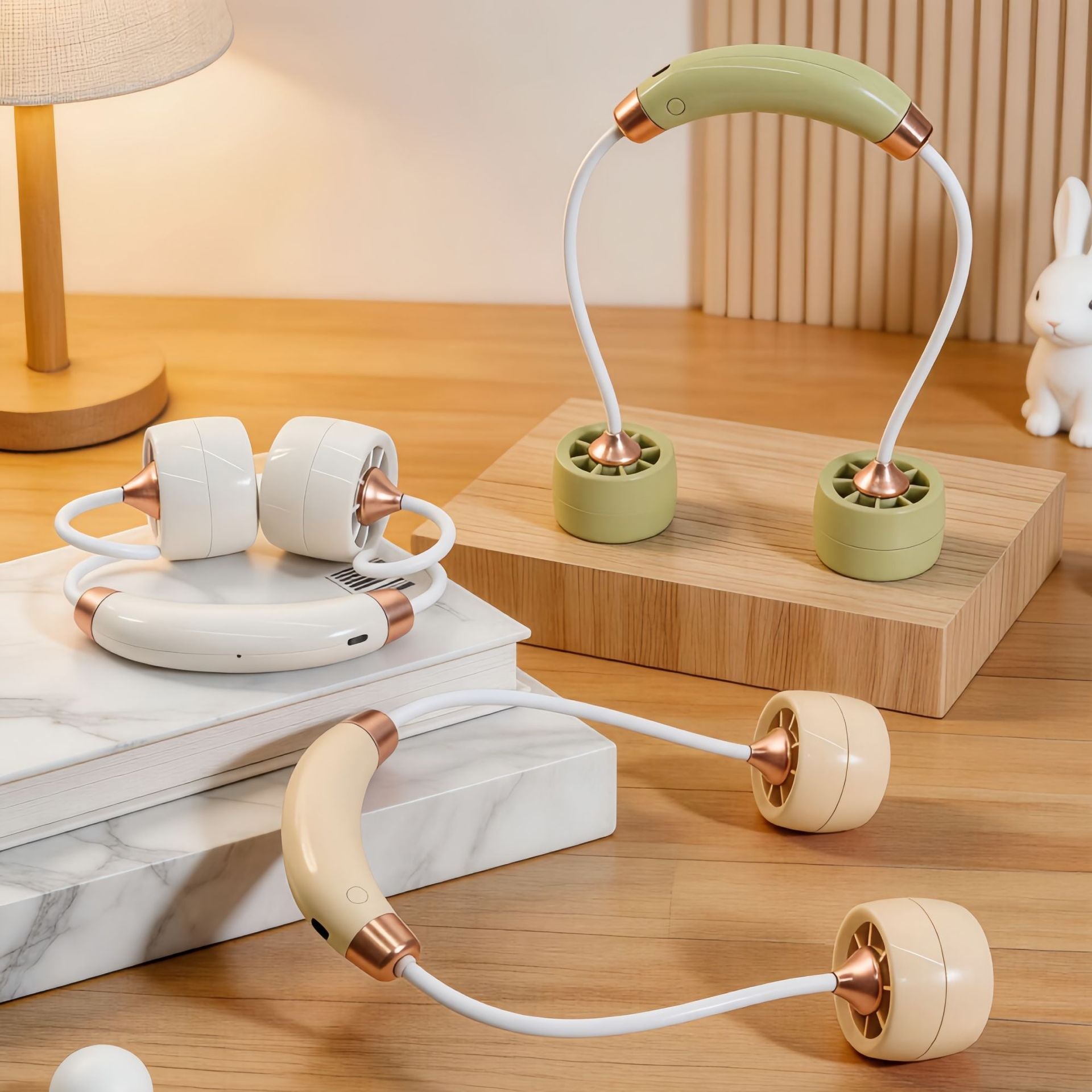 Dames Draagbare Nekventilator Flexibel Ontwerp voor Optimale Koeling 2