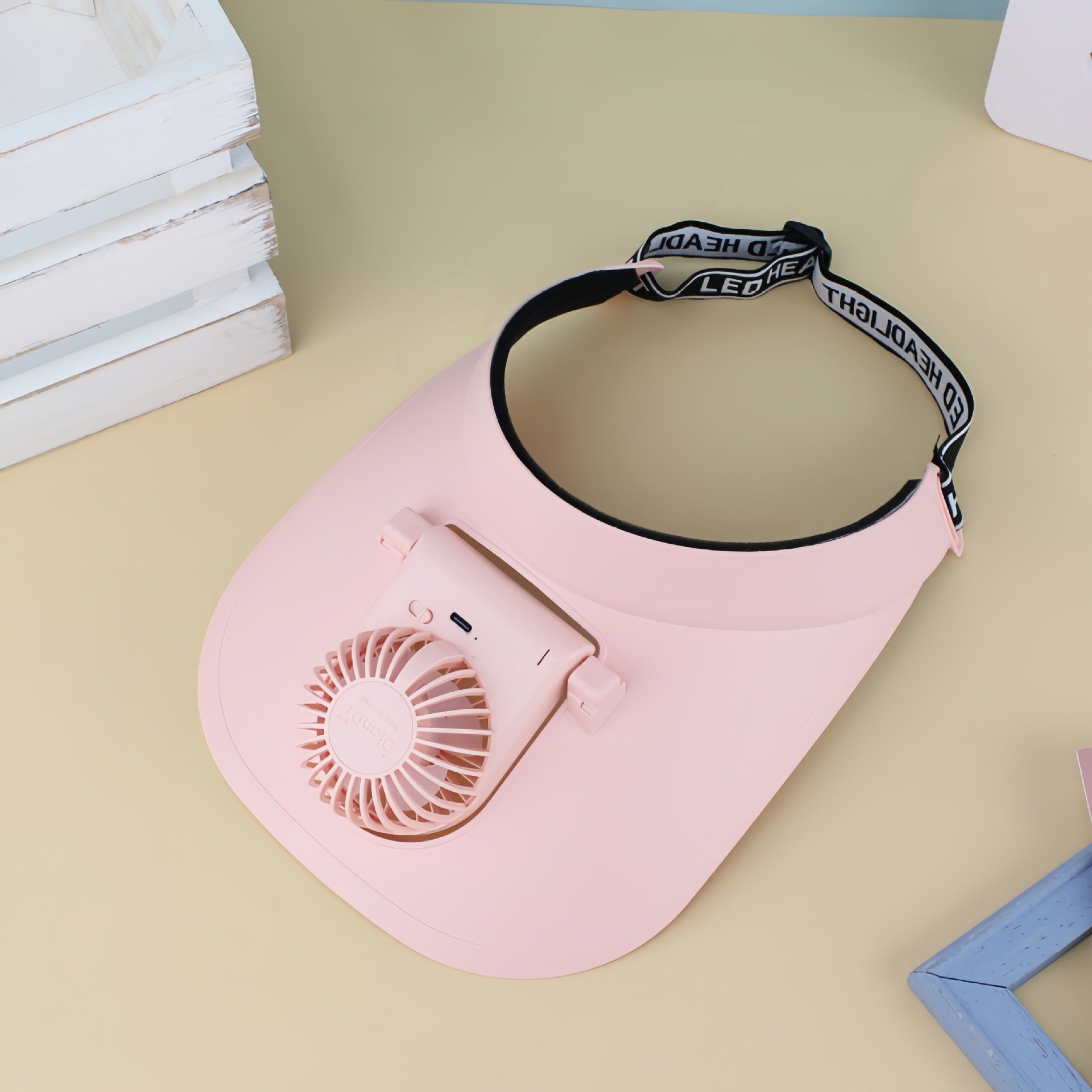 Dames Draagbare Nekventilator Lichtgewicht Ergonomisch Ontwerp met Instelbare Snelheden 8