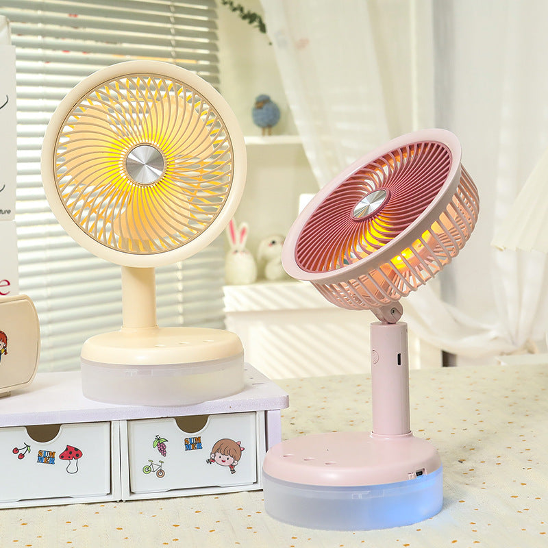 Dames Draagbare Tafelventilator Stijlvol en Flexibel 2