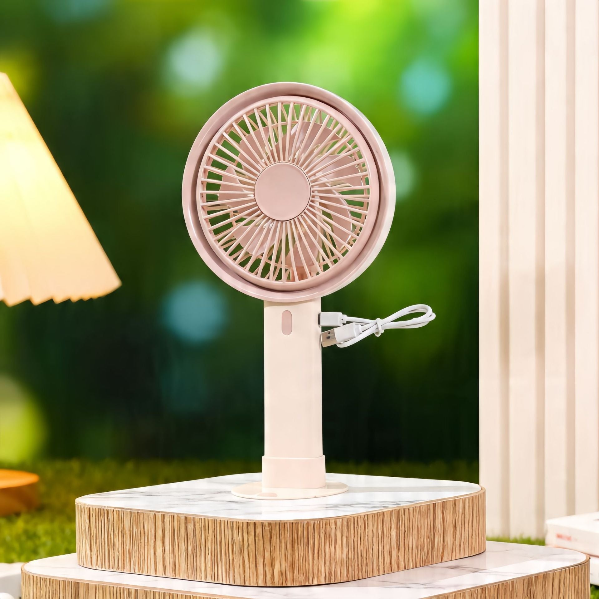 Dames Draagbare Tafelventilator met USB Oplaadfunctie 4