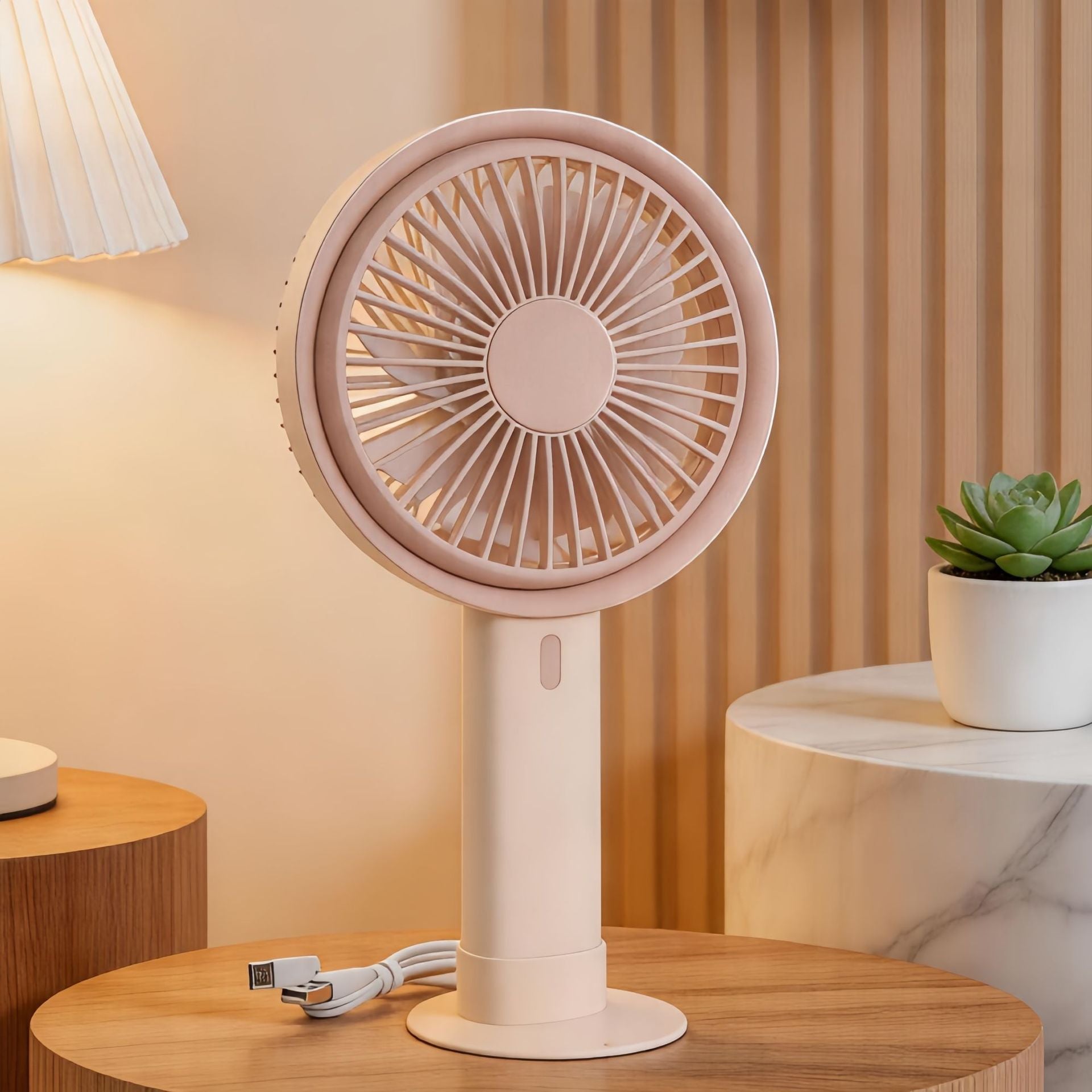 Dames Draagbare Tafelventilator met USB Oplaadfunctie 5