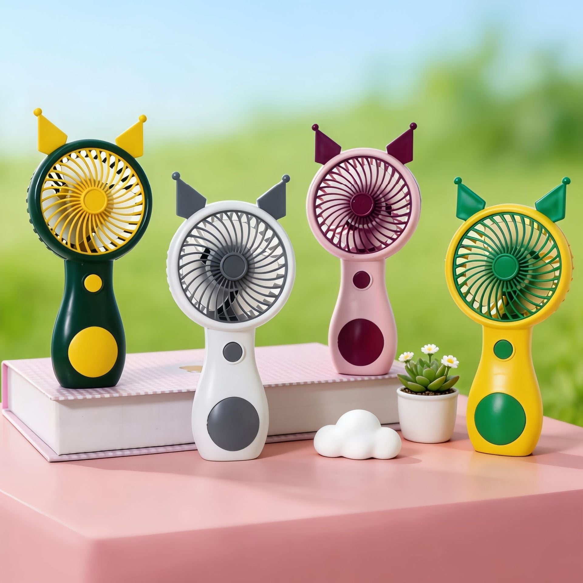 Dames Draagbare USB Handventilator met Schattig Ontwerp 4