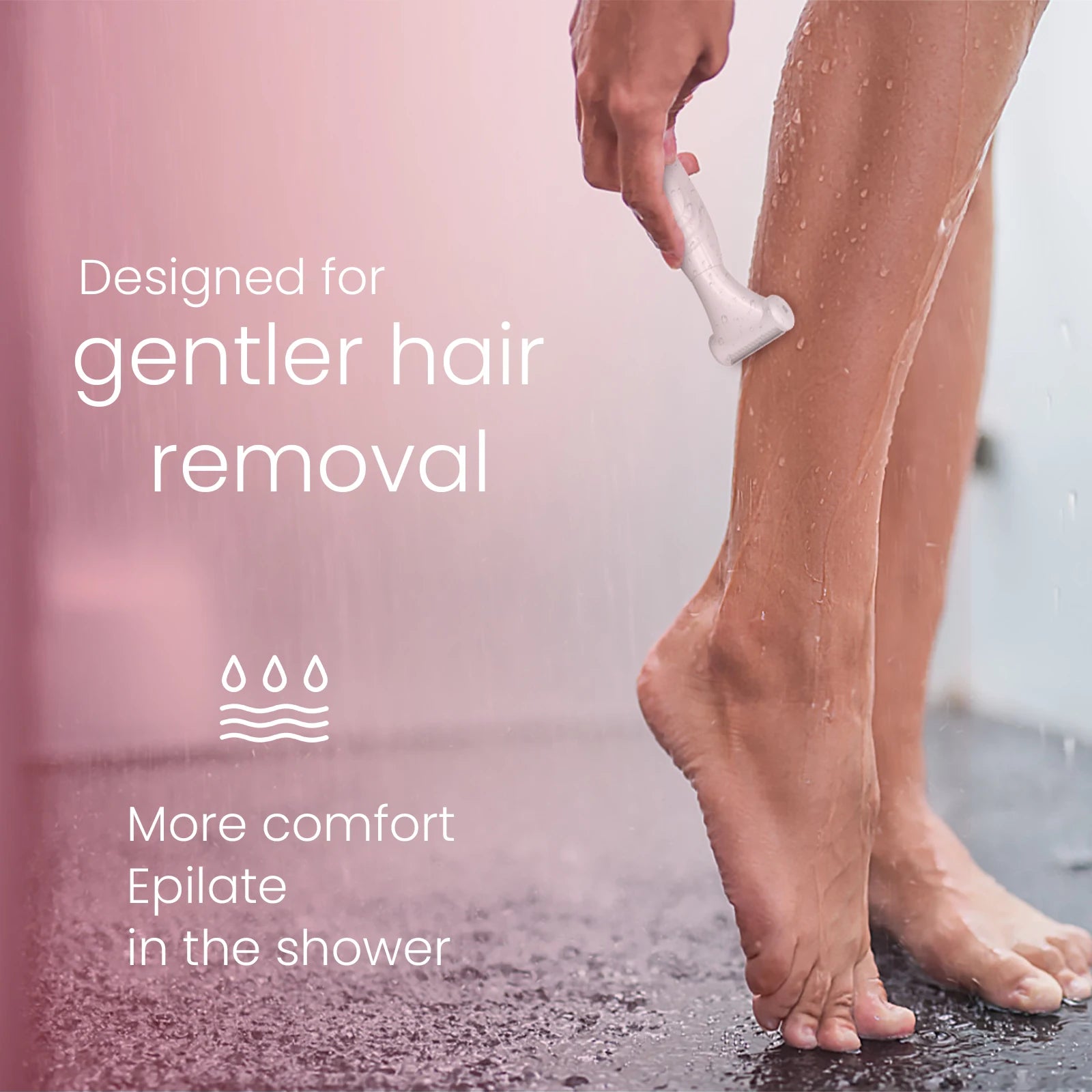 Dames Elektrisch Scheerapparaat 4 in 1 Draagbare Trimmer voor Gevoelige Huid 3