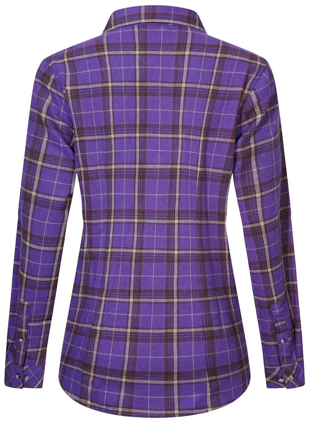 Dames Flanellen Shirt Klassiek Ruitpatroon Katoen 6