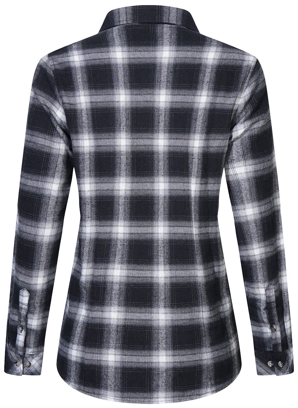 Dames Flanellen Shirt Klassiek Ruitpatroon Katoen 7