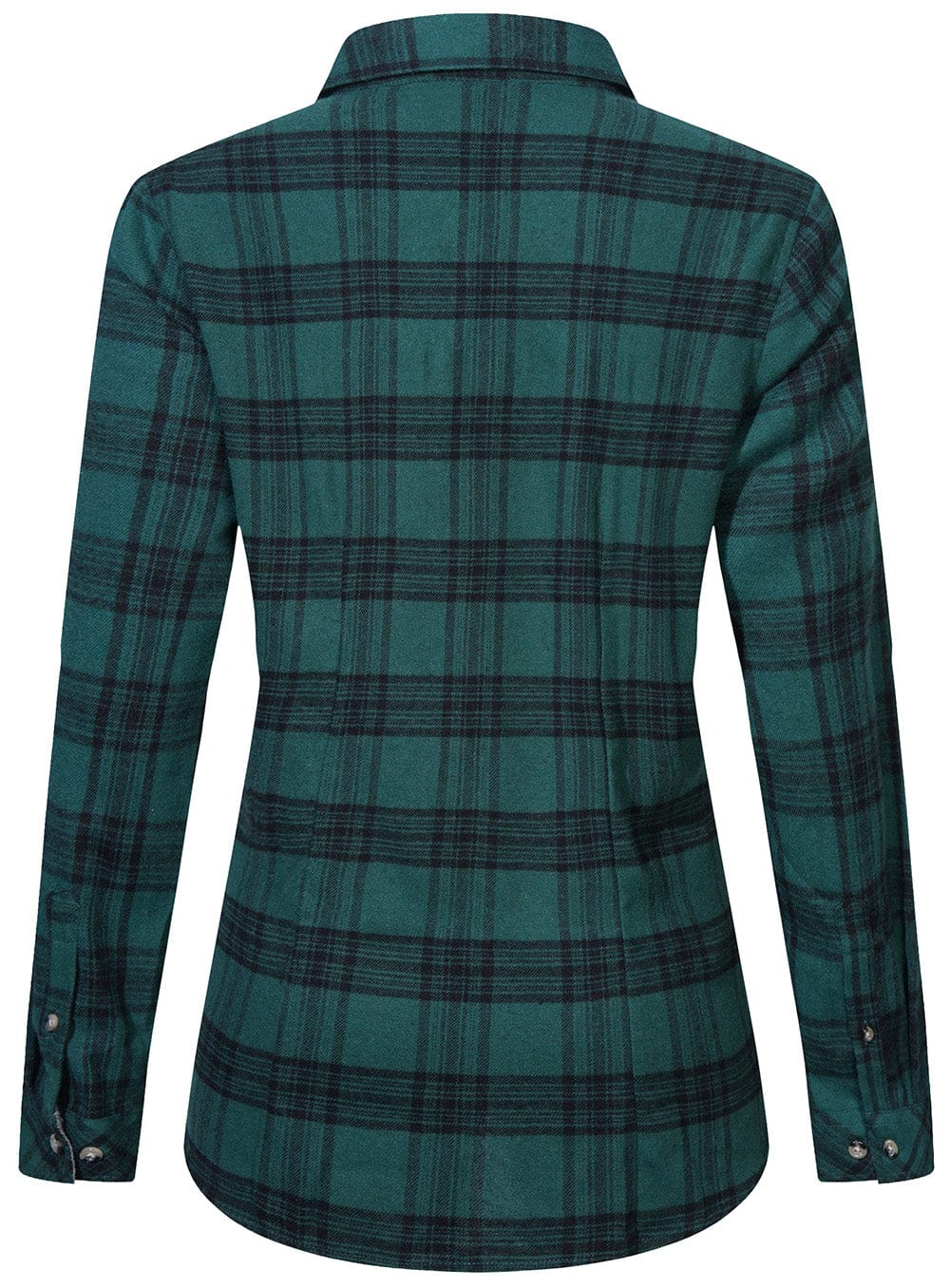 Dames Flanellen Shirt Klassiek Ruitpatroon Katoen 8