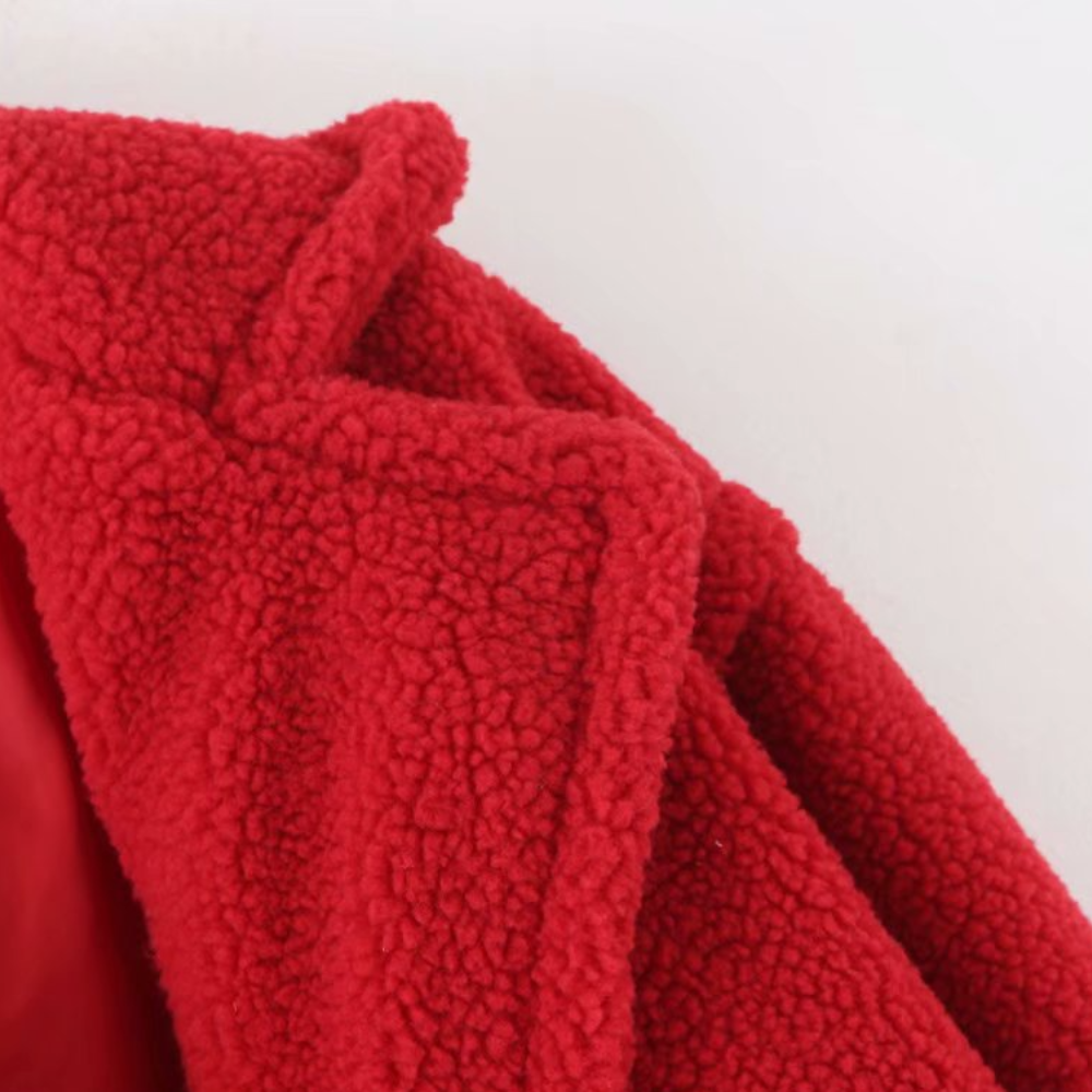 Dames Fluffy Frakke Losse Pasvorm Trendy Casual 5