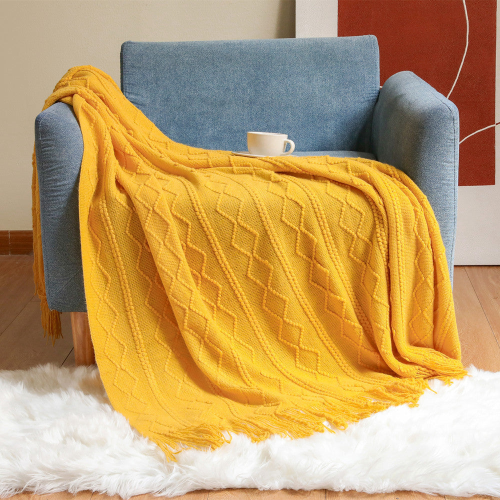 Dames Gebreide Sjaal Getextureerd Design 2