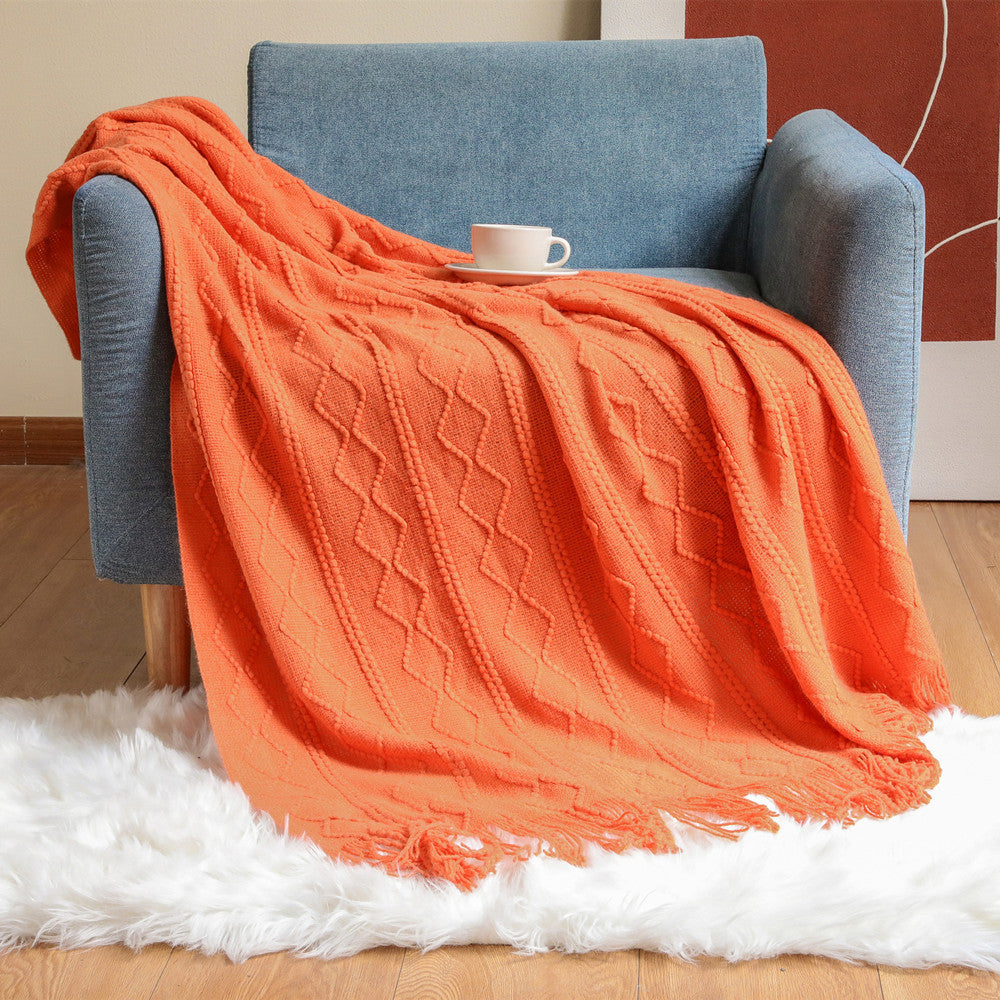 Dames Gebreide Sjaal Getextureerd Design 3