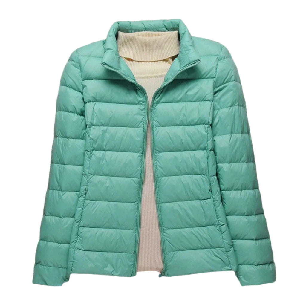 Dames Gewatteerde Jas Met Rits - Regular Fit - Lichtgewicht 0