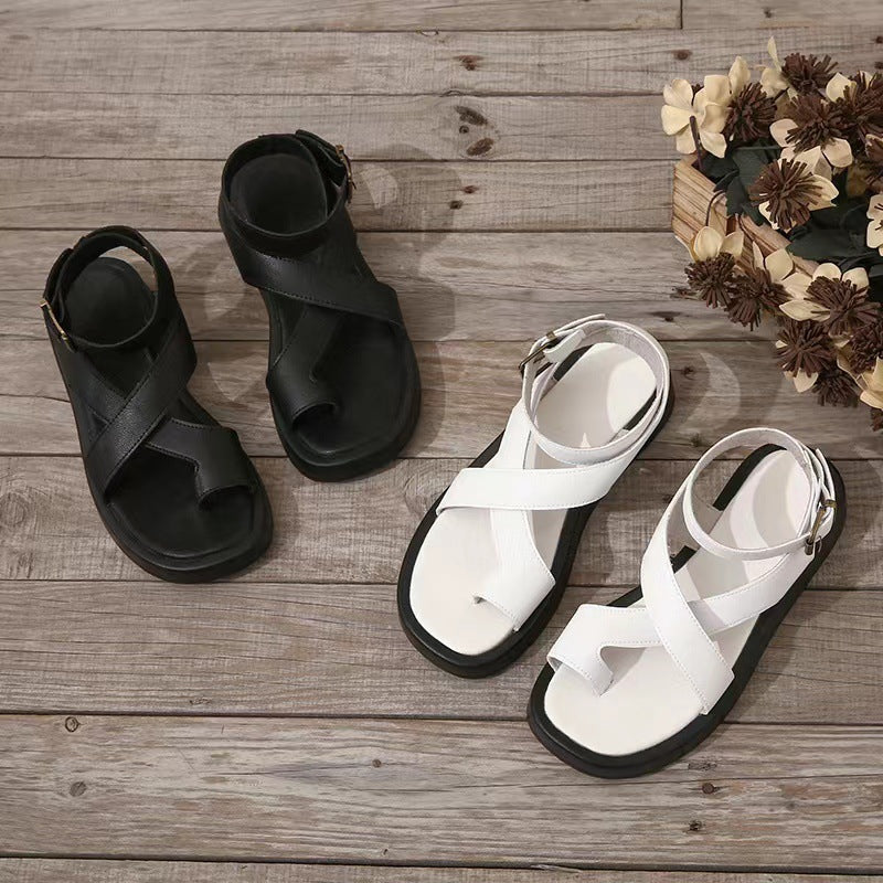 Dames Gladiator Sandalen Met Dikke Zool 7