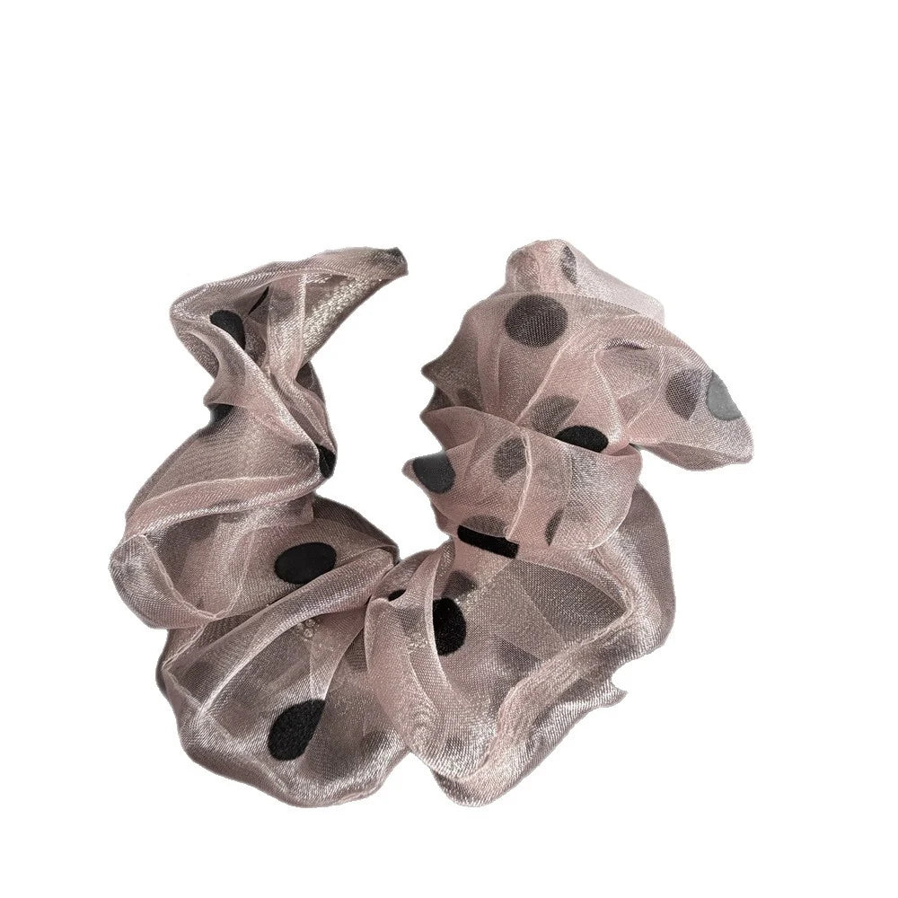 Dames Haaraccessoire Transparante Scrunchie Met Strik 5