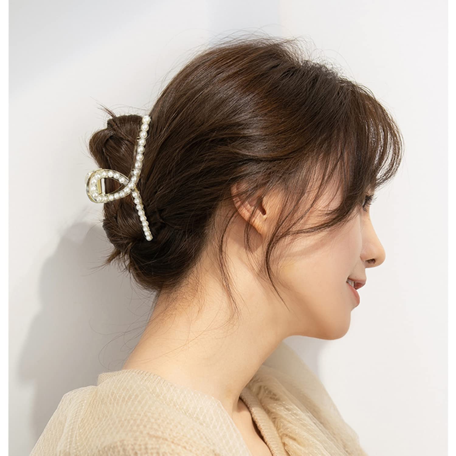 Dames Haarclips Parelontwerp Set van 4 6