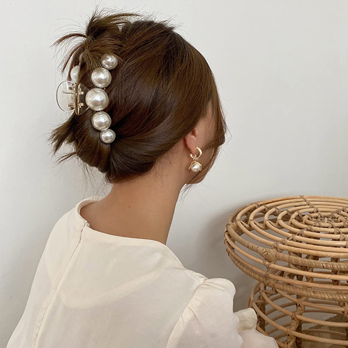 Dames Haarclips Parelontwerp Set van 4 8