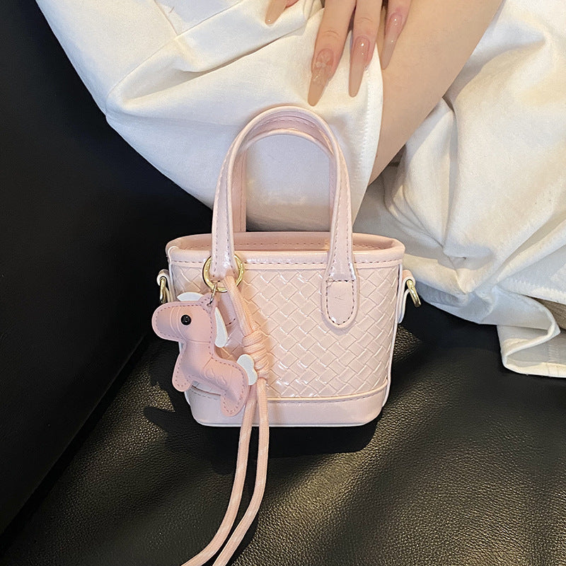Dames Handtas Mini Geweven Compact Met Afneembare Schouderriem 1