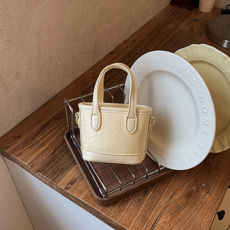 Dames Handtas Mini Geweven Compact Met Afneembare Schouderriem 10